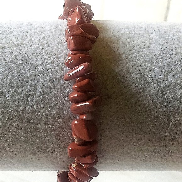 Natural Stone Bracelet, Cinnamon, NWOT - Picture 2 of 2